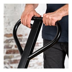 STIER Gabelhubwagen, Tragkraft 2500 kg, Gabellänge 1150 mm, Nylon-Reifen