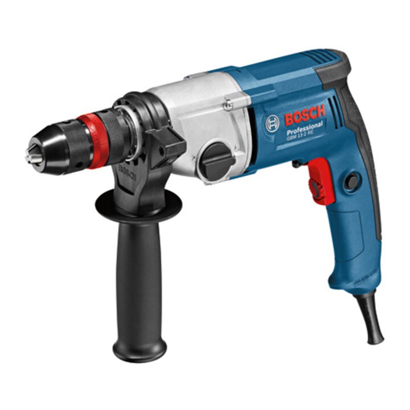Bosch Bohrmaschine GBM 13-2 RE mit hochpräzisem Schnellspannbohrfutter 1,5 - 13 mm