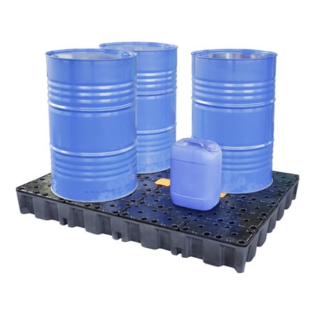 CEMO PE-Auffangwanne 250 HD mit PE-Rost