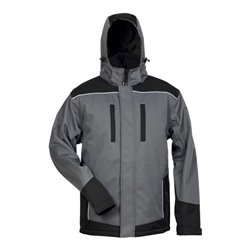 Wintersoftshelljacke Ajax Gr.XL grau/schwarz 100% PES FELDTMANN