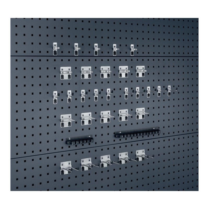 Bott Werkzeughaltersortiment 32-tlg.Sortiment verz. 15 Haken 7 Halter 10 Klemmen