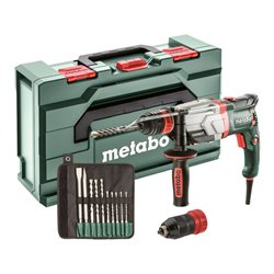 Metabo Multihammer UHEV 2860-2 Quick Set mit SDS-plus-Bohrer-/Meißelsatz (10-tlg.) metaBOX 145 L