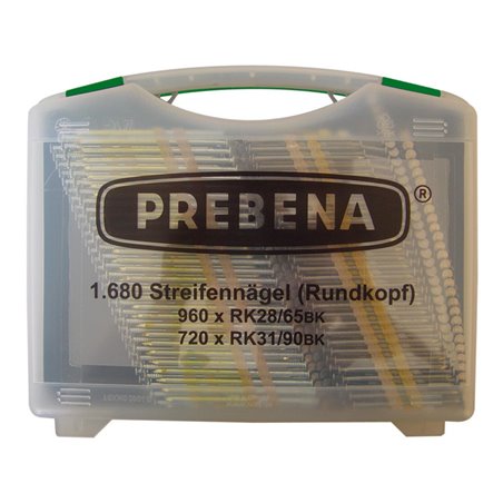 Prebena Rundkopfnägel im Handwerker-Koffer RK-BOX