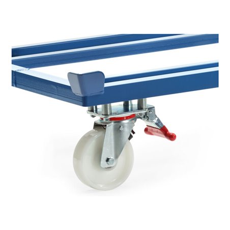 fetra 2 Lenkrollen mit feststehenden Feststeller-Betätigungshebel