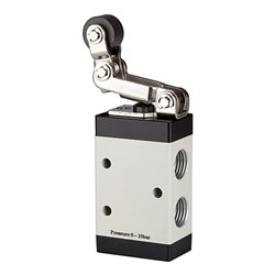 Riegler 3/2-Wegeventil, mech. betätigt, »M3«, RH, fr. Rücklauf, NC, G 1/4