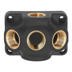 Riegler Durchgangsverteiler, Ein-/Ausgang G 3/4, Anschluss 3 x G 1/2