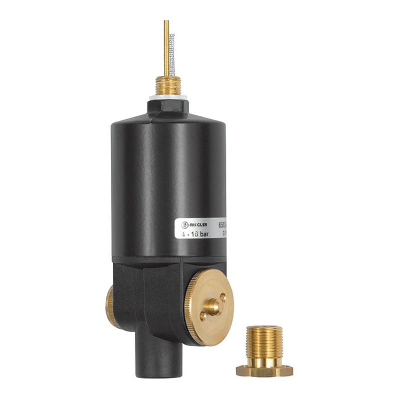 Riegler Vollautomatisches Ablassventil inkl. Adapter G 1/8 i. x M14x1