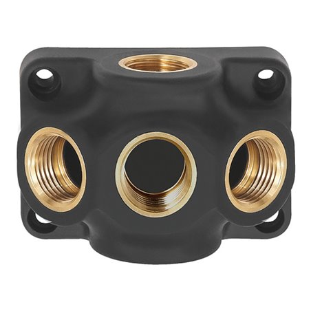 Riegler Durchgangsverteiler, Ein-/Ausgang G 1/2, Anschluss 3 x G 1/2