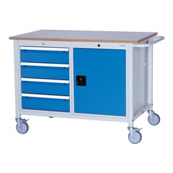 Bedrunka+Hirth Mobile Kastenwerkbank Typ 1250 M mit 2 Gehäusen Typ 500