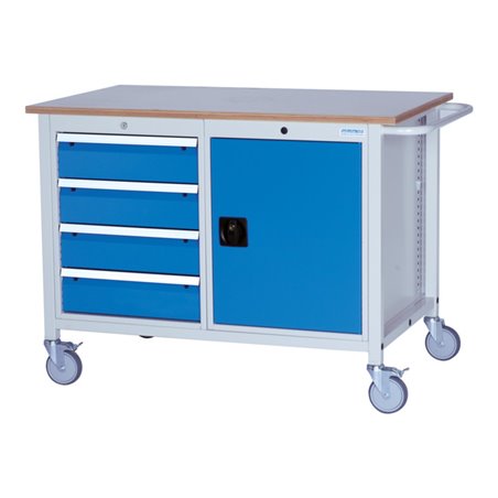 Bedrunka+Hirth Mobile Kastenwerkbank Typ 1250 M mit 2 Gehäusen Typ 500