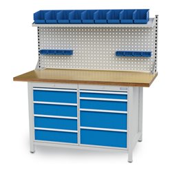 Bedrunka+Hirth Kastenwerkbank R 18-24 mit 8 Schubladen BxTxH 1500x750x959 mm