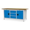 Bedrunka+Hirth Kastenwerkbank Serie 2000 mit 3 Schubladen BxTxH 2000x750x959 mm