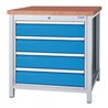 Bedrunka+Hirth Kastenwerkbank mit 1x Gehäuse Serie 700, 4x Schublade Front 150 mm