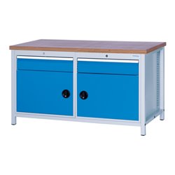 Bedrunka+Hirth Kastenwerkbank, 1x Schublade 150mm, 1x Türe 450mm