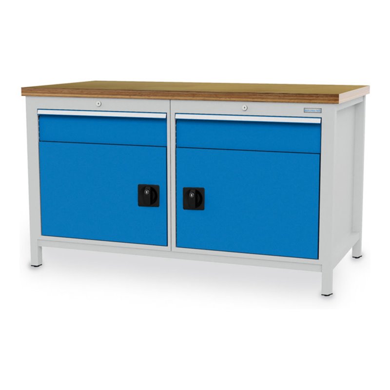 Bedrunka+Hirth Kastenwerkbank R 24-24 mit 2 Schubladen BxTxH 1500x750x959 mm