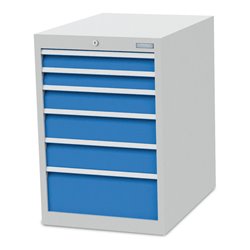 Bedrunka+Hirth Schubladenschrank T736 R 18-24 mit 6 Schubladen 2x75 1x100 2x125 1x200 mm