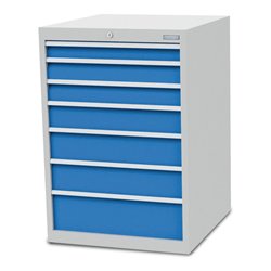 Bedrunka+Hirth Schubladenschrank T736 R 24-24 mit 7 Schubladen 1x75 2x100 1x 125 2x150 1x200 mm