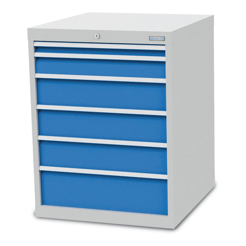 Bedrunka+Hirth Schubladenschrank T736 R 24-24 mit 6 Schubladen 1x50 1x100 3x150 1x200 mm