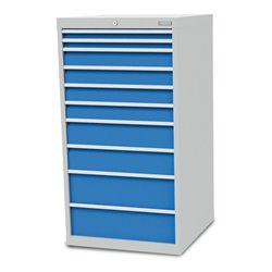 Bedrunka+Hirth Schubladenschrank T736 R 24-24 mit 10 Schubladen 2x50 4x100 2x150 2x200 mm