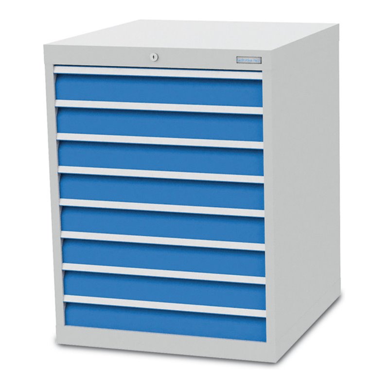 Bedrunka+Hirth Schubladenschrank T736 R 24-24 mit 8 Schubladen 8x100 mm