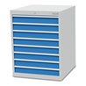 Bedrunka+Hirth Schubladenschrank T736 R 24-24 mit 8 Schubladen 8x100 mm