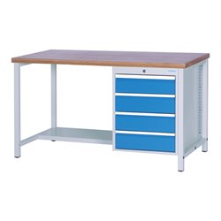 Bedrunka+Hirth Kastenwerkbank 2000 mit 4 Schubladen Blendenhöhe 150