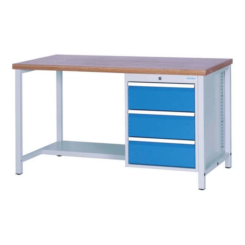 Bedrunka+Hirth Kastenwerbank 2000 mit 3 Schubladen Blendenhöhe 200