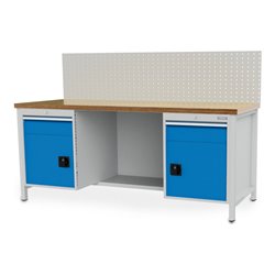Bedrunka+Hirth Kastenwerkbank R 18-24 mit 2 Schubladen BxTxH 2000x750x959 mm