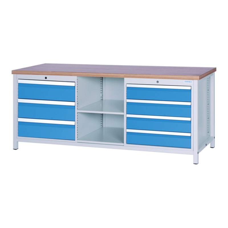 Bedrunka+Hirth Kastenwerkbank 2000 mit 6 Schubladen