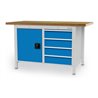 Bedrunka+Hirth Kastenwerkbank Serie 1500/500 mit 4 Schubladen BxTxH 1500x750x959 mm