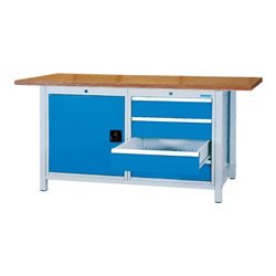 Bedrunka+Hirth Kastenwerkbank Serie 1500/500, 4 Schubladen