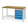 Bedrunka+Hirth Kastenwerkbank Serie 1500/500 R 18-24 mit 5 Schubladen BxTxH 1500x750x959 mm