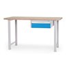 Bedrunka+Hirth Reihenwerkbank mit Hängeschubladenblock und 1 Schublade, BxTxH 1500x750x859 mm