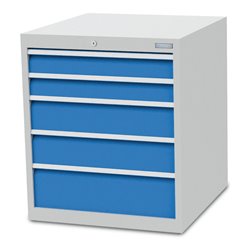 Bedrunka+Hirth Schubladenschrank T736 R 24-24 mit 5 Schubladen 2x 100 2x150 1x200 mm