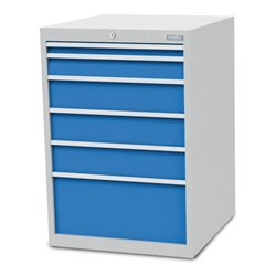 Bedrunka+Hirth Schubladenschrank T736 R 24-24 mit 6 Schubladen 1x50 1x100 3x150 1x300 mm