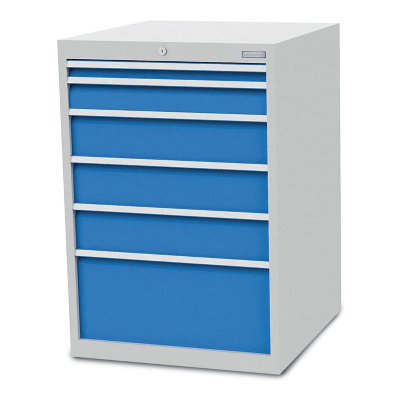 Bedrunka+Hirth Schubladenschrank T736 R 24-24 mit 6 Schubladen 1x50 1x100 3x150 1x300 mm