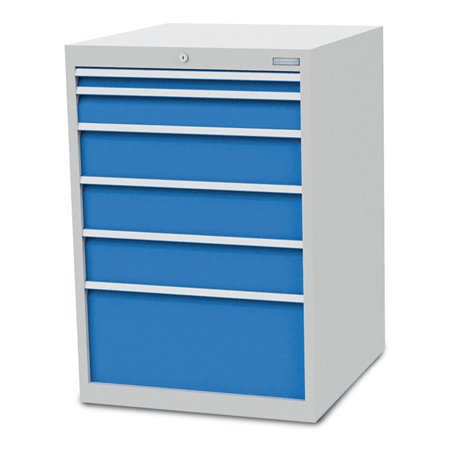 Bedrunka+Hirth Schubladenschrank T736 R 24-24 mit 6 Schubladen 1x50 1x100 3x150 1x300 mm