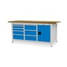 Bedrunka+Hirth Kastenwerkbank Serie 2000/500 mit 8 Schubladen BxTxH 2000x750x959 mm