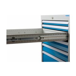 Bedrunka+Hirth Kastenwerkbank Serie 2000/500 mit 8 Schubladen BxTxH 2000x750x959 mm