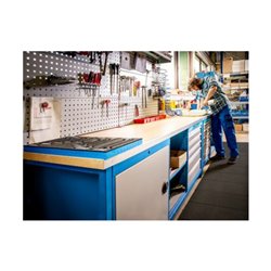 Bedrunka+Hirth Kastenwerkbank Serie 2000/500 mit 8 Schubladen BxTxH 2000x750x959 mm