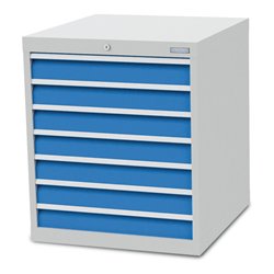 Bedrunka+Hirth Schubladenschrank T736 R 24-24 mit 7 Schubladen 7x100 mm