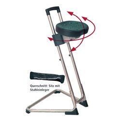 Bedrunka+Hirth Stehhilfe komfortsitz PU Höhe 600-800mm