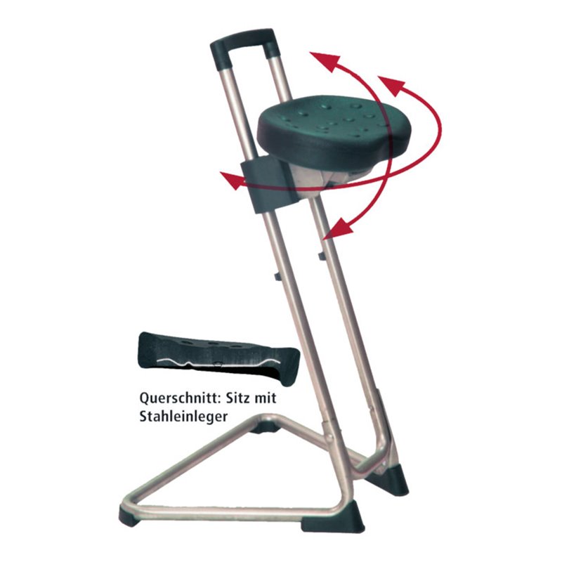 Bedrunka+Hirth Stehhilfe komfortsitz PU Höhe 600-800mm