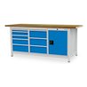 Bedrunka+Hirth Kastenwerkbank Serie 2000/500 mit 8 Schubladen BxTxH 2000x750x859 mm