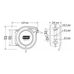 HAZET Schlauchaufroller 9040N-10