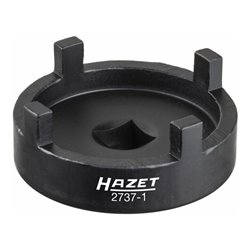 HAZET Traggelenk-Zapfenschlüssel 2737-1 Vierkant hohl 12,5 mm (1/2 Zoll) Zapfenprofil massiv