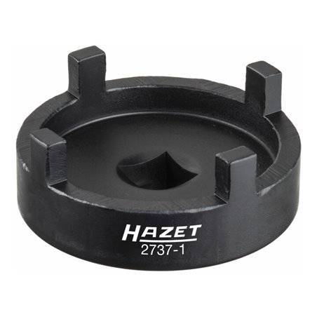 HAZET Traggelenk-Zapfenschlüssel 2737-1 Vierkant hohl 12,5 mm (1/2 Zoll) Zapfenprofil massiv
