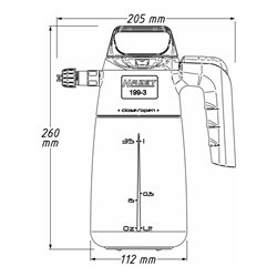 HAZET Vordruck-Spritzgerät, Schaum 199-3