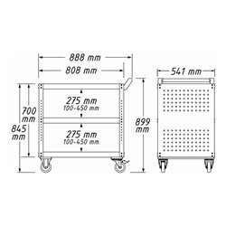 HAZET Servicewagen Assistent 167-3S