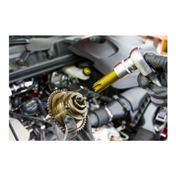 HAZET Nockenwellen-Versteller TX Schraubendreher-Einsatz mit Bohrung 2788-T100H Vierkant hohl 12,5 mm (1/2 Zoll) Tamper Resistan